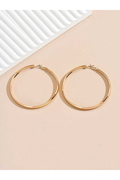 Take Two By Styli Gold Tone Big Hoop Earrings
