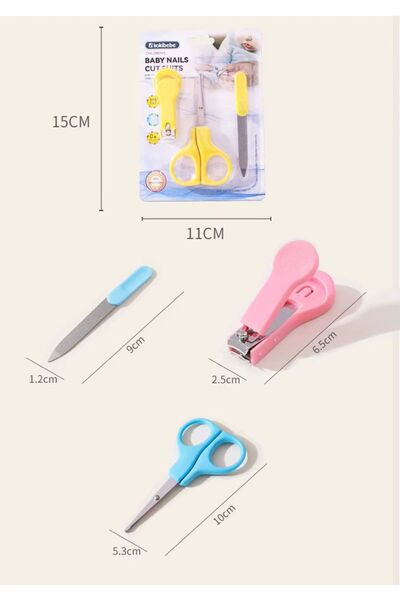 Denn Store Set Îngrijire Unghii pentru Bebeluși, 0+ fara BPA, unghiera, forfecuta, pila bebelusi