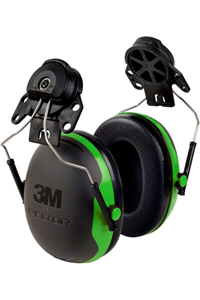 Peltor 3M Ear Muffs, Noise Protection, Hard Hat Attachment, NRR 21 dB, Construction