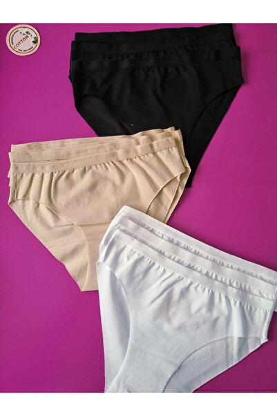 Demirsa Boutique Laser Cut Women's Bikini Panties 9 Pack