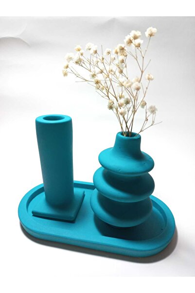 emilysamy Decorative 3 Piece Vase Set with Plates Random