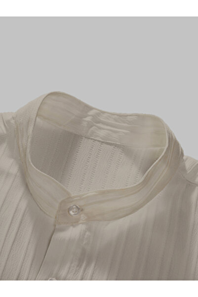 Take Two By Styli Men Beige Textured Shirt and Pants Co-Ords