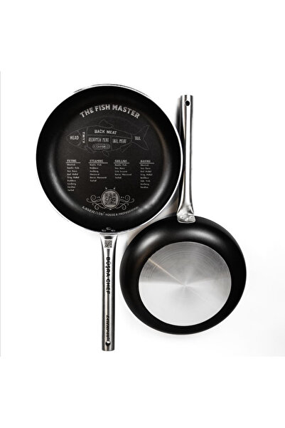 laserpan Laser Patterned Steel Body Oven Compatible Pan & Pot Set (Fish XL)