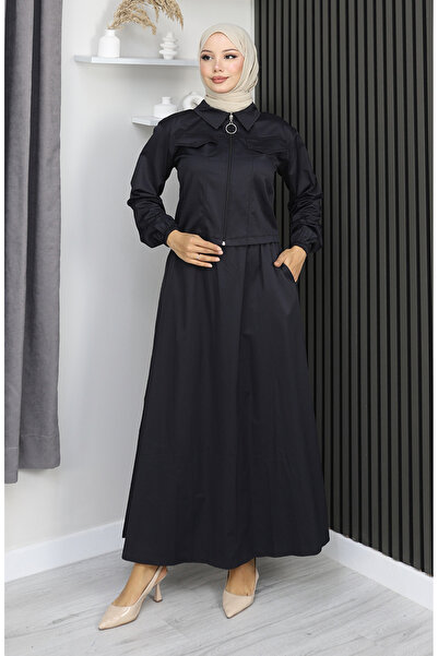 sefamerve Jacket Skirt Two-Piece Set 0184-05 Black