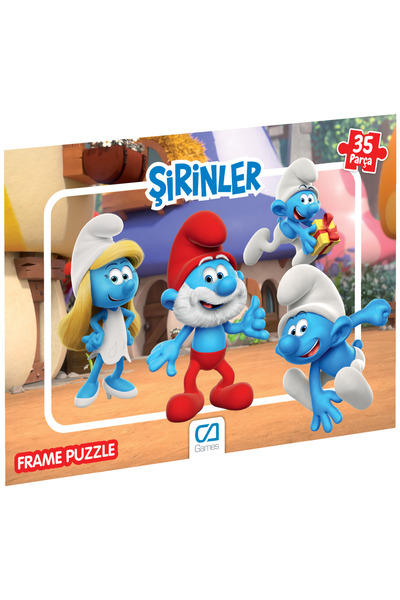 CA Games ŞİRİNLER FRAME PUZZLE -35 PARÇA (Karışık desen gönderilecektir.)
