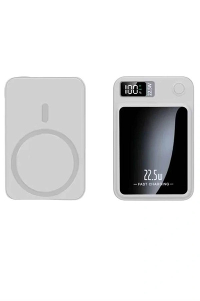 shopwave Taşınabilir Şarj Magsafe Powerbank 10.000 mAh Hızlı Şarj Led Gösterg...