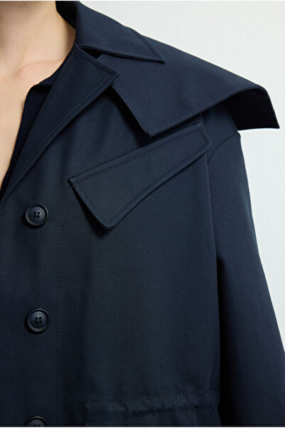 Love My Body Moda Tutkusu Kapüşonlu Cepli Trençkot