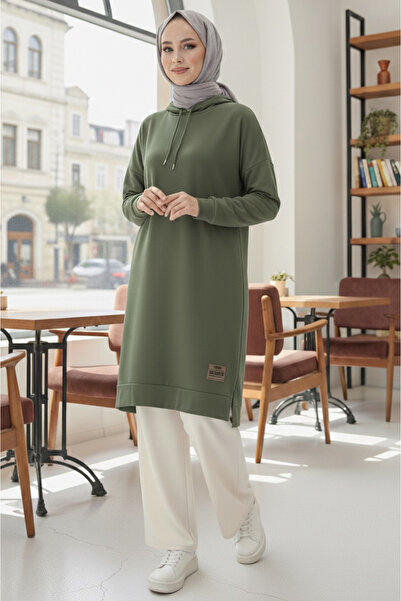 TOFİSA Armalı Vortex cu fantă Tunik Haki - 27984-HAKI