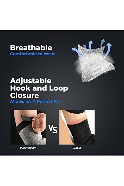 Generic Anti cutting Arm Sleeves, Gardening Safety Protection Anti-bite Wrist Arm Sleeves Protector Heat Res