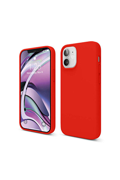 Casey Studios Husă de silicon pentru iPhone 12 Mini, cu microfibră, subțire, ...