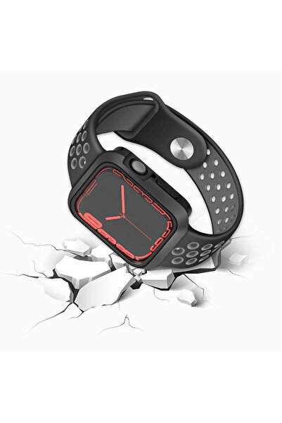 Casey Studios Rugged Case for Apple Watch 9/8/7 - 41MM, Hard Material, Ultra-Thin, Black