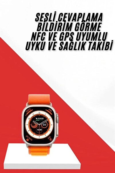 shopwave Akıllı Saat GPS Özelliği Bildirim Görme Adımsayar Sesli Görüşme Yapa...