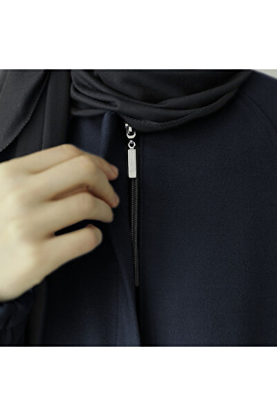 Berel Moda Imported Lined Cashmere Coat with Guaranteed No Pilling - Dark Blue