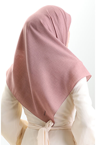 sefamerve Karaca Linen Scarf 82023-04 Dusty Rose