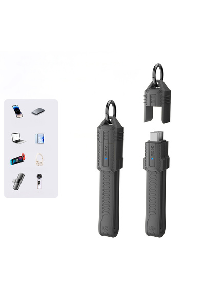 silabor USB 4.0 Esnek Kısa Kablo, Tam Özellikli Veri Kablosu, 40 Gb Aktarım P...