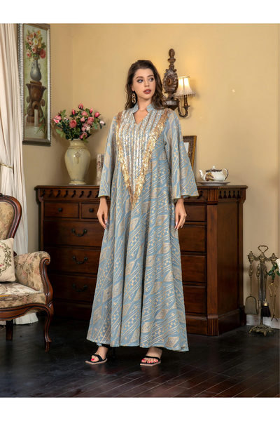 Take Two By Styli Tassel Sequined Embellished Detail Jalabiya