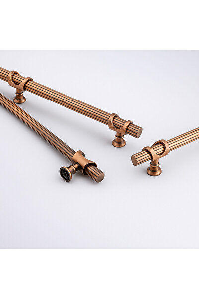 Badem10 Arsin Striped 320 mm Soft Antique Copper Metal Furniture Drawer Cabinet Door Handle Durable Handles