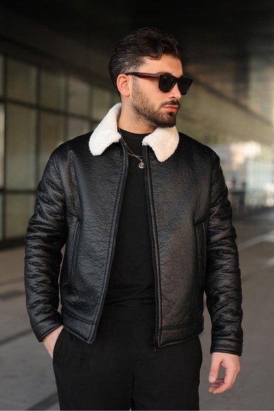 RHONES Men's Coat with Full Fur Inside