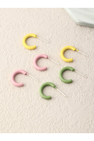 Take Two By Styli 3 pairs Circle Earrings set