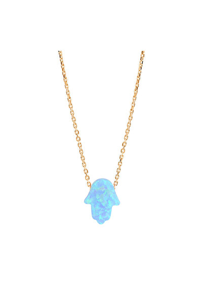 Genel Markalar EMILIANO JEWELLERY 925 AYAR GÜMÜŞ OPAL HAMSA BİLEKLİK