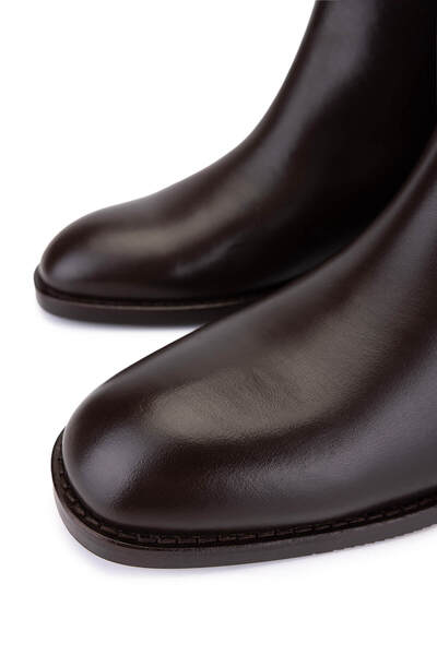 Tamer Tanca Kadın Hakiki Deri Kahverengi Klasik Çizme