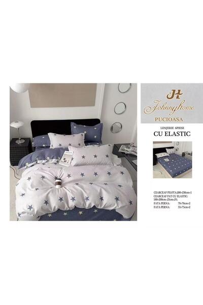 Inovius 6 Piece Luxury Johnny Home Elastic Bed Linen Set Pucioasa DSIPRO40