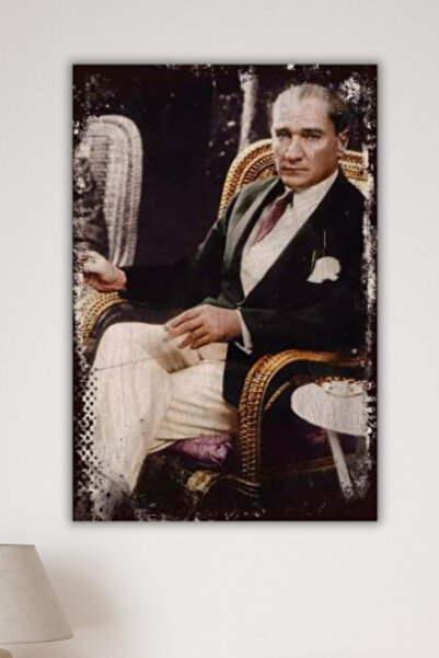 DURUSA "Ατατούρκ" Πίνακας Ρετρό, Ρετρό Αφίσα 30 x 20 εκ. 3mm MDF, Εκτύπωση UV