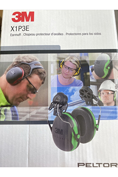 Peltor 3M Ear Muffs, Noise Protection, Hard Hat Attachment, NRR 21 dB, Construction