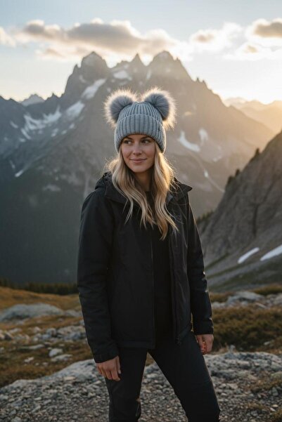 BATU GİYİM Double pom pom beanie