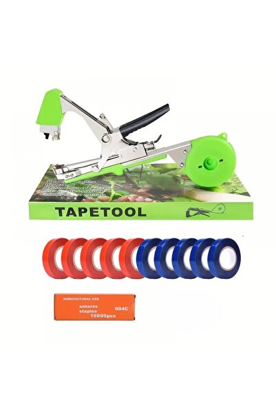 OEM Set Plant Tying Tool with 10 Tape Rolls and 10,000 Staples – ideal helper for efficient gardeners!