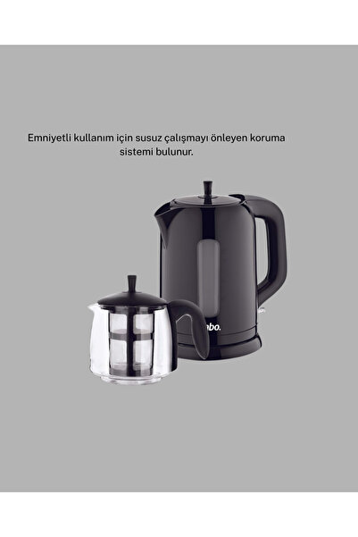 GRTC Sinbo Electric Tea Maker 1.7 L Water Heater and Safe Use with Glass Teapot