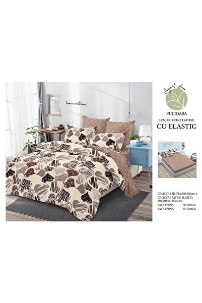 Inovius Lenjerie de pat cu elastic 6 Piese Luxury Johnny Home Pucioasa DSIPRO131