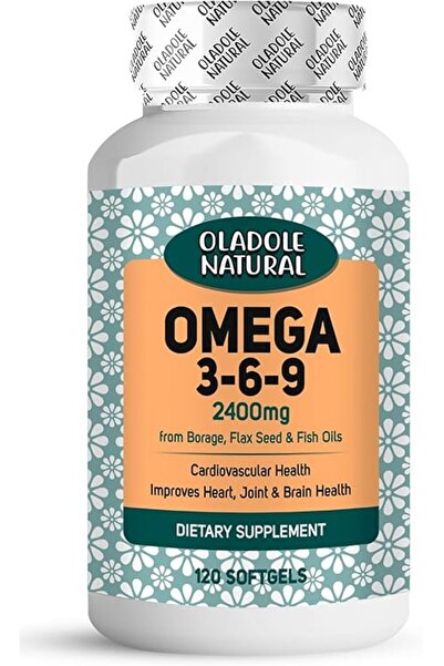Oladole Natural Omega 3-6-9 Supplement 2400mg -120 Softgels