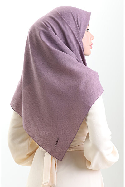 sefamerve Karaca Linen Scarf 82023-06 Dark Lilac