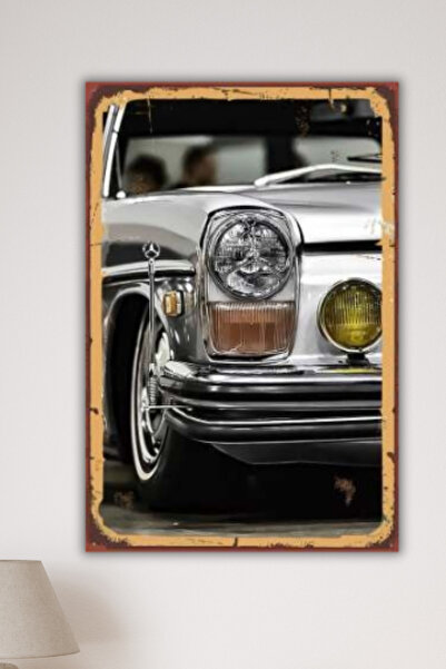 DURUSA Tablou retro MDF Nostalgic Car, 30x20 cm 3mm MDF cu imprimare UV Decor...