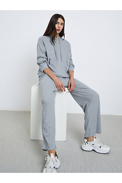 Styli Grey Waffle Knit Hoodie and Joggers Co-Ords