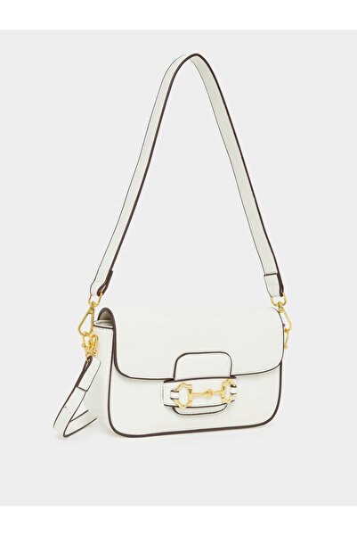 Styli حقيبة كتف مزينة بإبزيم وحزام كتف قابل للإزالة