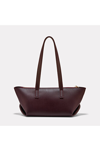 Black Ribbon Women's Burgundy Shoulder Bag - Lily Tote Bag
