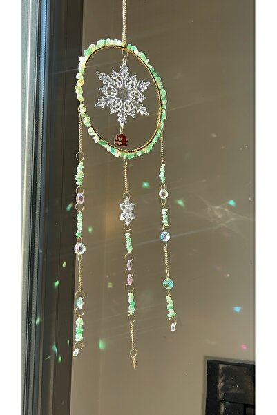 solmyst atelier Yılbaşı Serisi - Yeniyıl - Aventurin 1 SunCatcher - Güneş Tut...