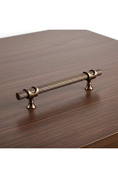 Badem10 Arsin Striped Soft Antique Copper 224 mm Metal Furniture Drawer Cabinet Door Handle Durable Handles