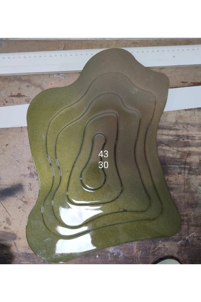 Ayd Home Yeşil 30x40 duvar tablosu mdf epoksi reçine dekoratif