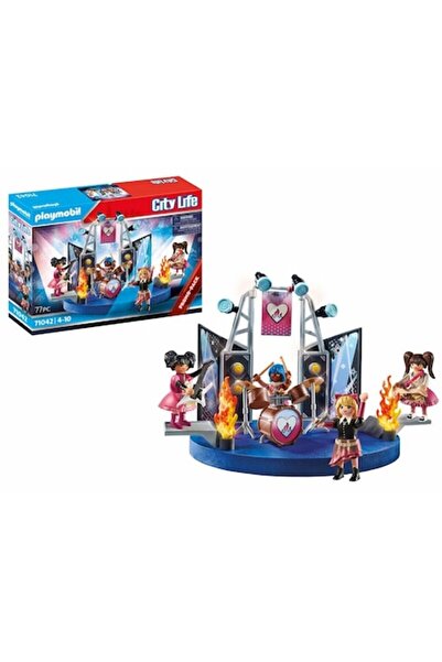 Playmobil City Life Music Band Toy, 38x28x7.5 cm