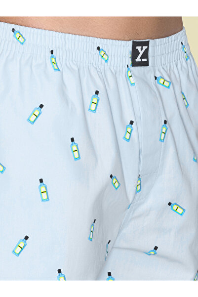 XYXX By Styli Printed Cotton Boxer Shorts with Elasticated Waistband