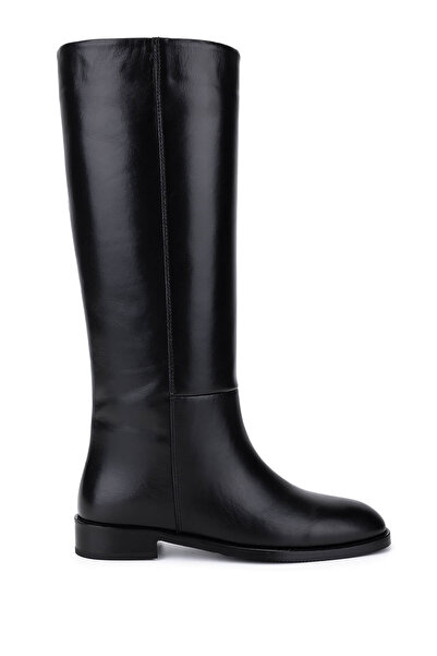 Tamer Tanca Women's Genuine Leather Black Classic Boots