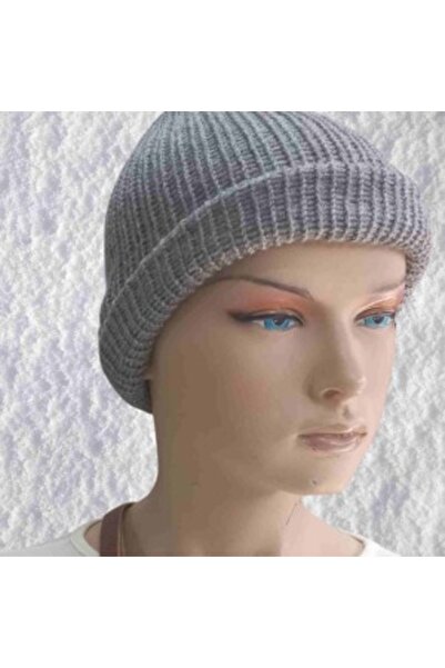 Alçakakan قبعة شتوية دافئة محبوكة يدويًا من مزيج الصوف الطبيعي والأكريليك بال...