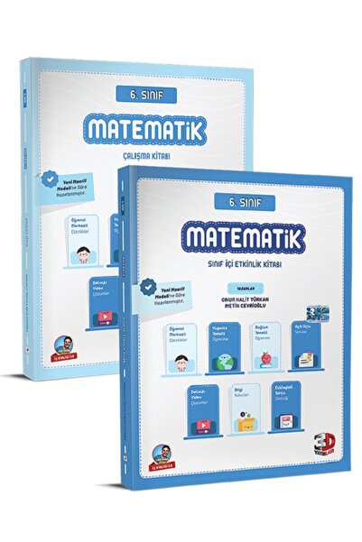 3D Yayınları 6. Sınıf Matematik Çalışma ve Sınıf İçi Etkinlik Kitabı 2025 202...