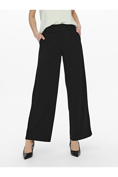 ONLY Women's Black Jdygeggo Life New Long Pant Jrs Noos Trousers 15208430-Black