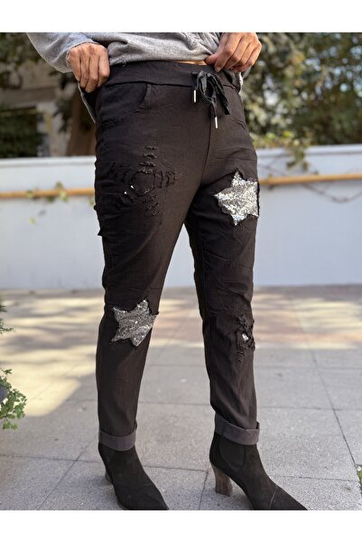 DenizEge Italian Star Pants Black