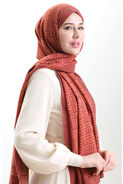 sefamerve Karaca Natural Fiber Shawl 82008-08 Tile