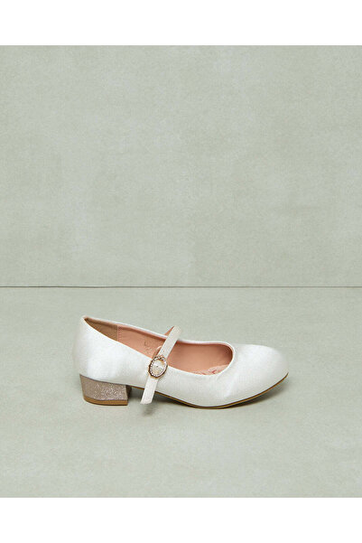 REDTAG Senior Girls Ivory Strap Ballerina